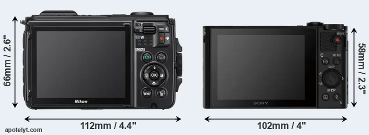 Comparison W300 or HX80 rear