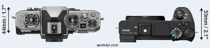 Compare Z fc versus A6500 top
