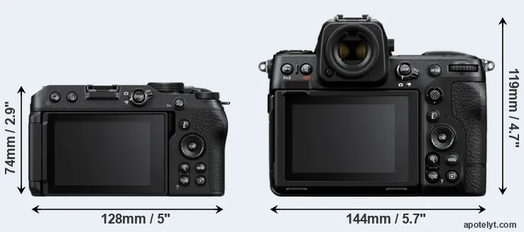 Comparison Z30 or Z8 rear