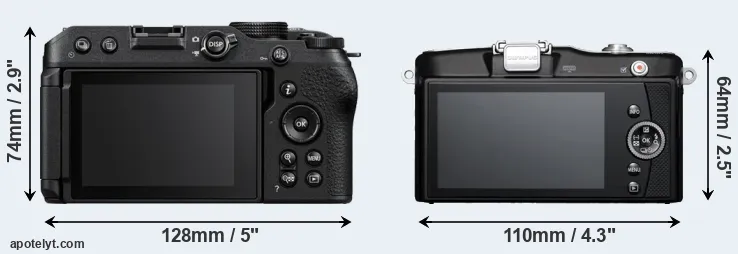 Comparison Z30 or E-PM1 rear