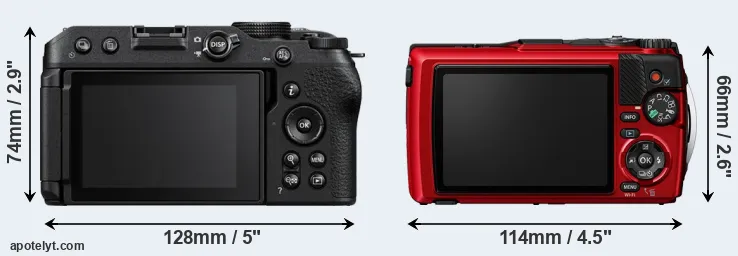 Comparison Z30 or TG-7 rear