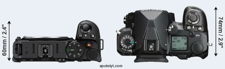 Compare Z30 versus K-3 III top