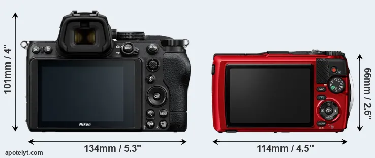 Comparison Z5 or TG-7 rear