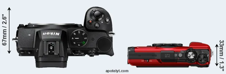 Compare Z5 versus TG-7 top