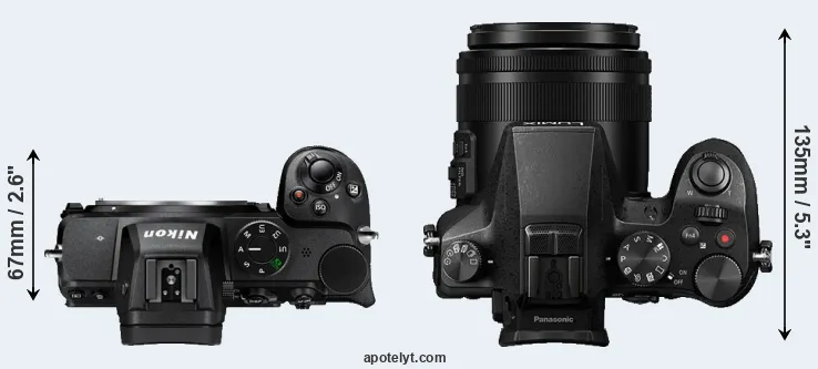 Compare Z5 versus FZ2500 top