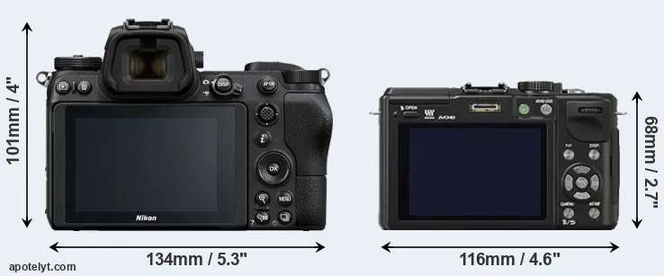 Comparison Z6 or GX1 rear