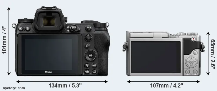 Comparison Z6 or GX800 rear