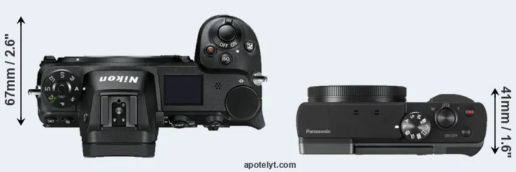 Compare Z7 versus ZS70 top