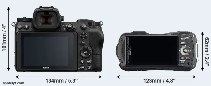 Comparison Z7 or WG-60 rear