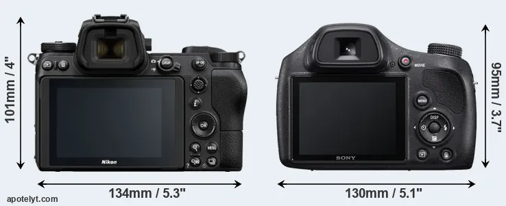 Comparison Z7 or H400 rear