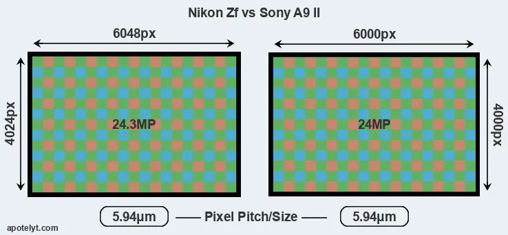 Zf versus A9 II MP