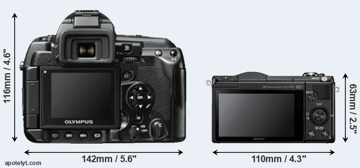 Comparison E-3 or A5000 rear