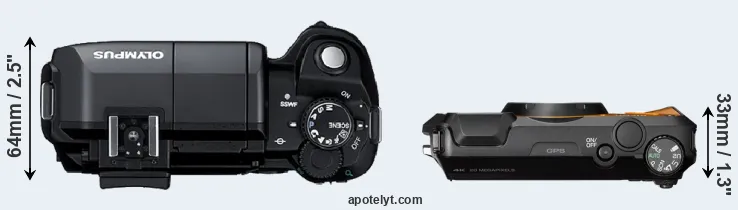 Compare E-300 versus WG-6 top