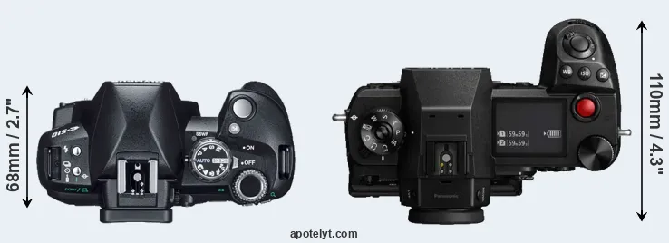 Compare E-510 versus S1H top