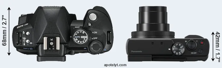 Compare E-520 versus ZS80 top