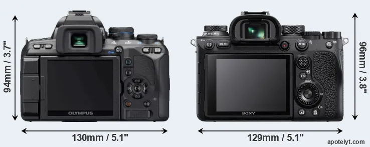 Comparison E-620 or A9 II rear