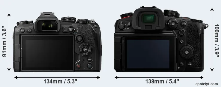 Comparison E-M1 III or GH6 rear