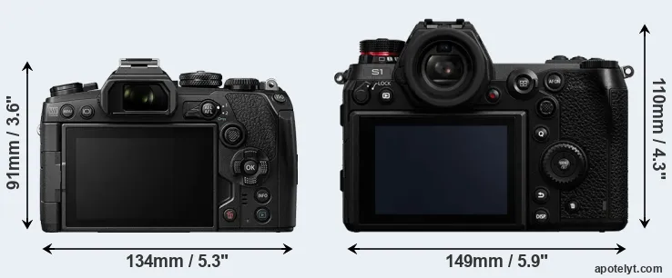 Comparison E-M1 III or S1 rear