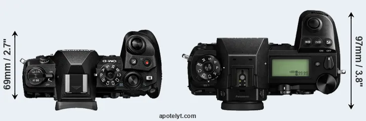 Compare E-M1 III versus S1 top