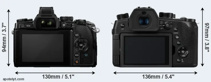 Comparison E-M1 or FZ1000 II rear