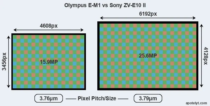 E-M1 versus ZV-E10 II MP