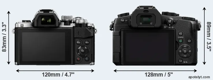 Comparison E-M10 II or G80 rear