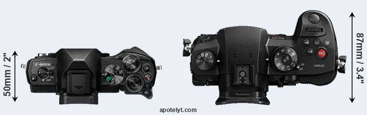 Compare E-M10 III versus GH5s top