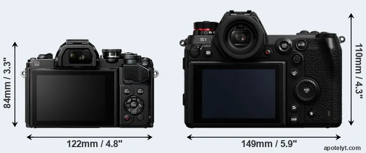 Comparison E-M10 III or S1 rear