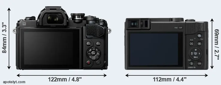 Comparison E-M10 III or ZS80 rear
