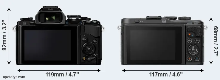 Comparison E-M10 or E-PL10 rear