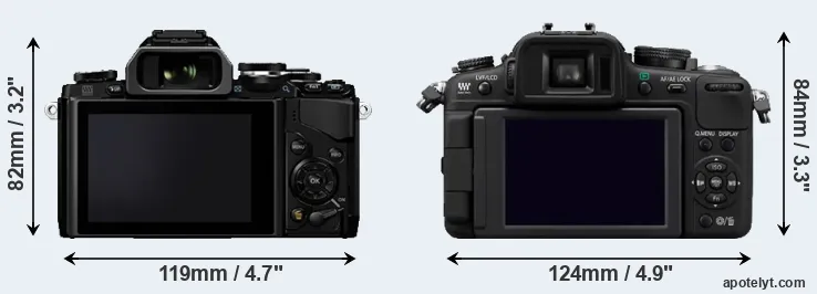 Comparison E-M10 or G2 rear