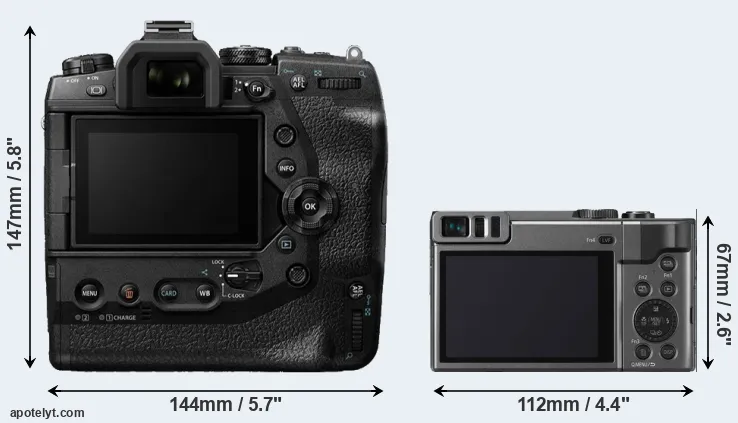 Comparison E-M1X or ZS70 rear