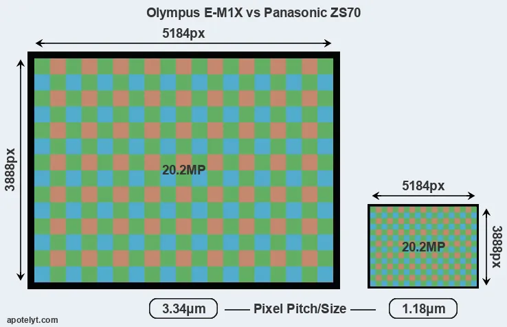 E-M1X versus ZS70 MP