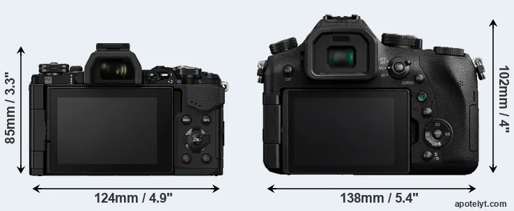 Comparison E-M5 II or FZ2000 rear
