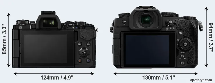 Comparison E-M5 II or G95 rear