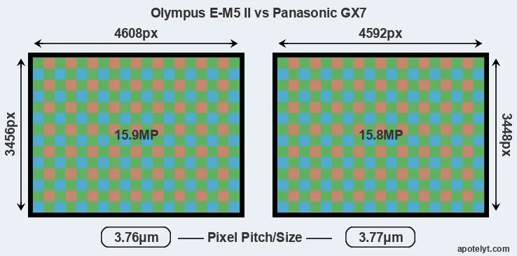 E-M5 II versus GX7 MP