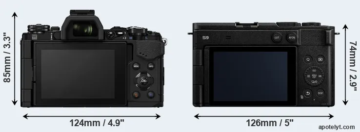 Comparison E-M5 II or S9 rear