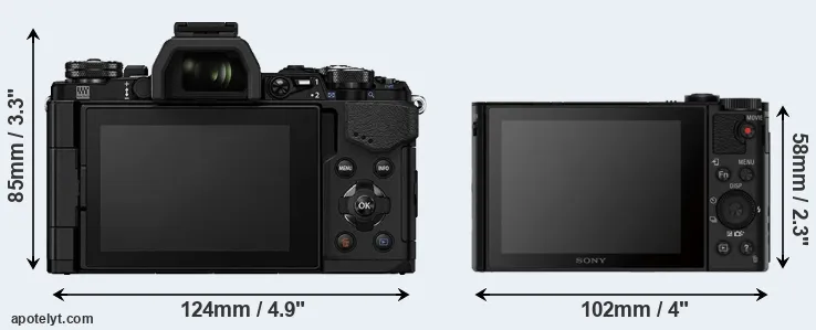 Comparison E-M5 II or HX80 rear