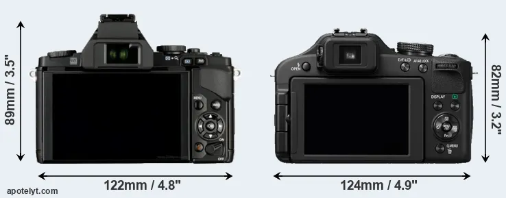 Comparison E-M5 or FZ150 rear