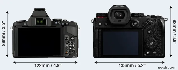 Comparison E-M5 or S5 rear