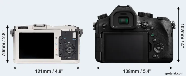 Comparison E-P1 or FZ2000 rear