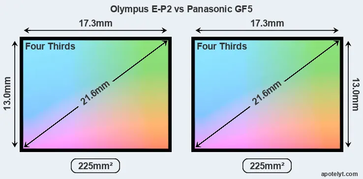 Olympus E-P2 and Panasonic GF5 sensor measures