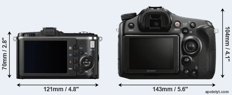 Comparison E-P2 or A68 rear