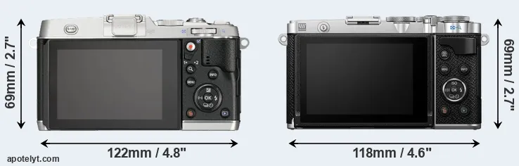 Comparison E-P5 or E-P7 rear