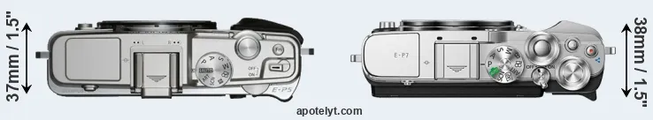 Compare E-P5 versus E-P7 top