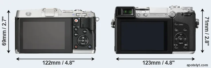 Comparison E-P5 or GX7 rear