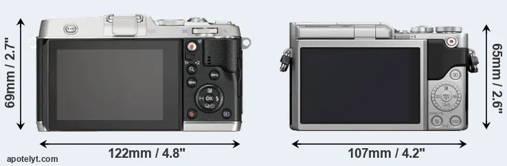 Comparison E-P5 or GX800 rear