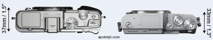 Compare E-P5 versus GX800 top