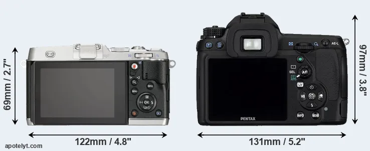 Comparison E-P5 or K-5 rear