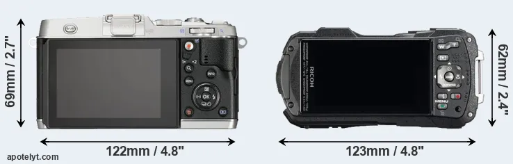 Comparison E-P5 or WG-60 rear